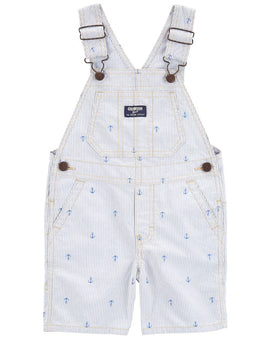 Salopette Short Rayure À Imprimé Ancre OshKosh - Bleu