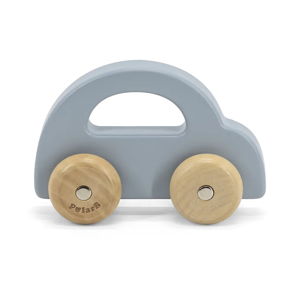 Viga Toys PolarB Voiture à Poussr en Bois 6M+ - Bleu