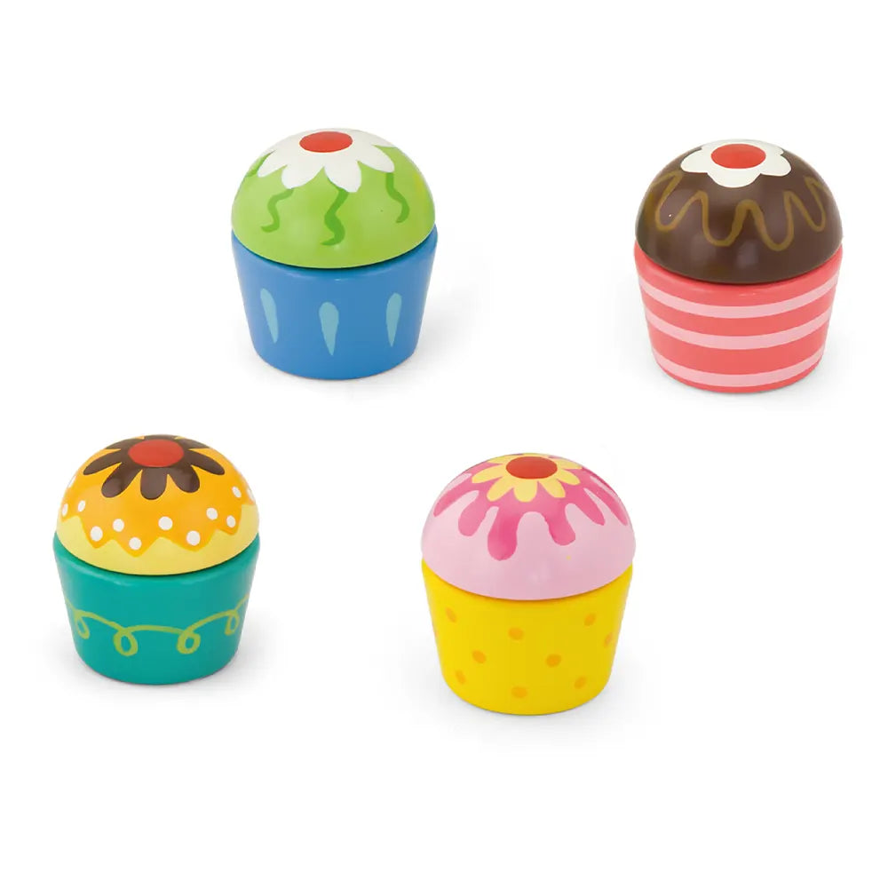 Viga Toys Ensemble de 4 Cup Cake 18M+