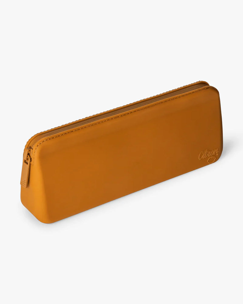 Set de Couverts en Silicone avec Pochette Citron - Caramel