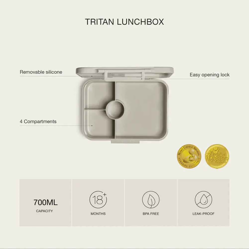 Lunchbox Tritan 4 Compartiments Citron - Cool Kid