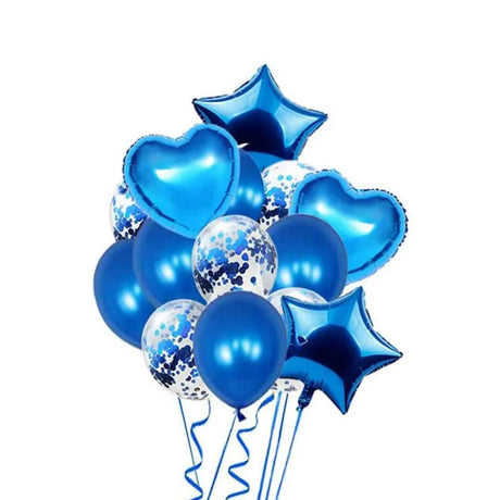 Pack 14 Ballons Pour Fête - Bleu