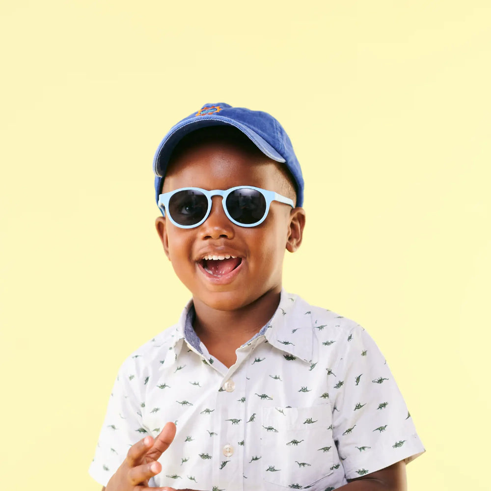 بابيتورز نظارات شمسية بعدسات دخانية 3-5 سنوات - أزرق برمودا