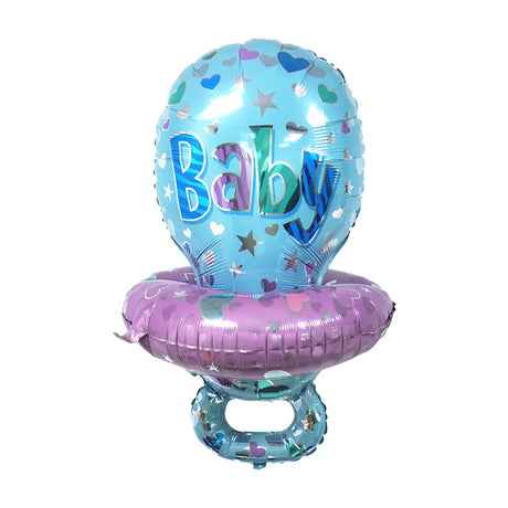Ballon Aluminium Baby Bleu – Thème Sucette 35 x 70cm
