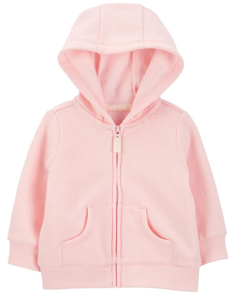 Sweat À Capuche En Molleton Zippé Bébé Carter's - Rose