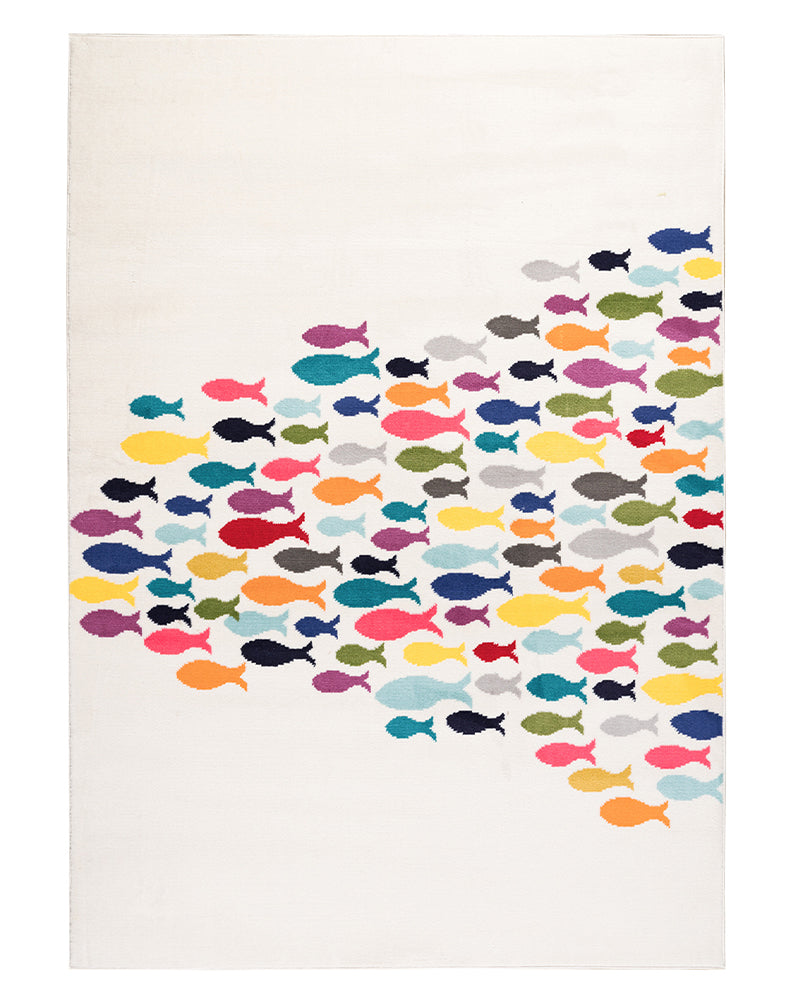 Tapis Rectangulaire Fishes 120x170 cm Un Amour de Tapis - Multicolore