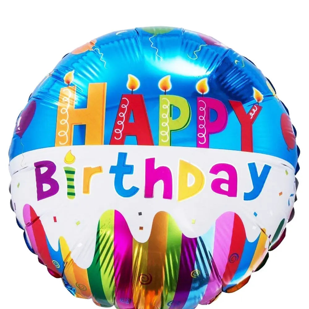 Happy Birthday Round Foil Balloon – 42cm