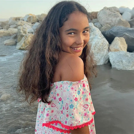 Maïcha Miyu Dress with Sleeves - Asian Print