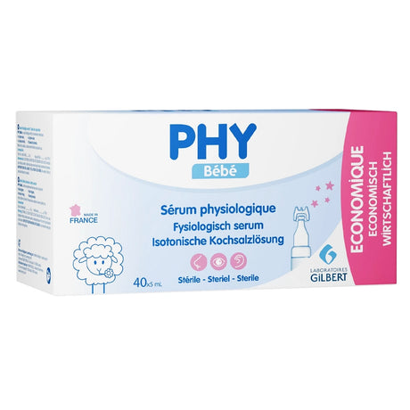 Gilbert PHY Sérum Physiologique - Boîte 40x5ml