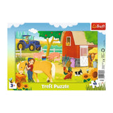 Trefl Puzzle Ferme Animaux 15 Pièces - 3 ans+