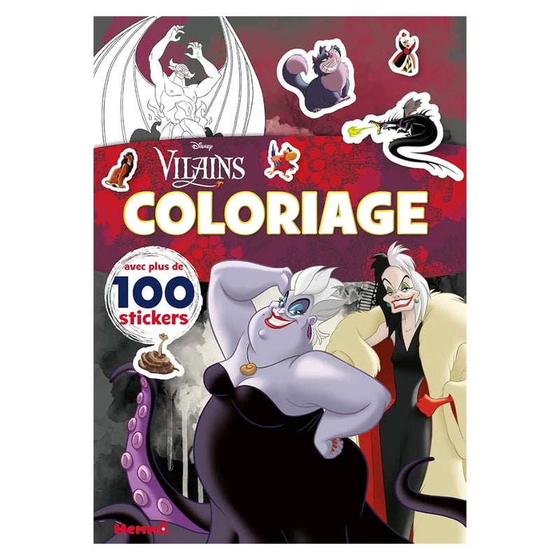 Disney Villains Coloring - Coloring with Stickers