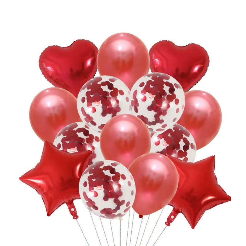 Pack 14 Globos de Fiesta - Rojo
