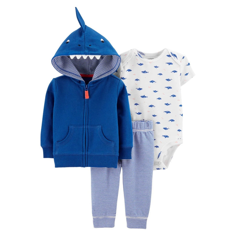 Conjunto de 3 Piezas para Bebé Carter's - Tiburón Azul