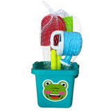 Seau de Plage avec Accessoires Multicolores - Turquoise