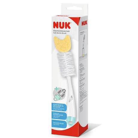 Goupillon pour biberon 2en1 avec éponge NUK - Mint