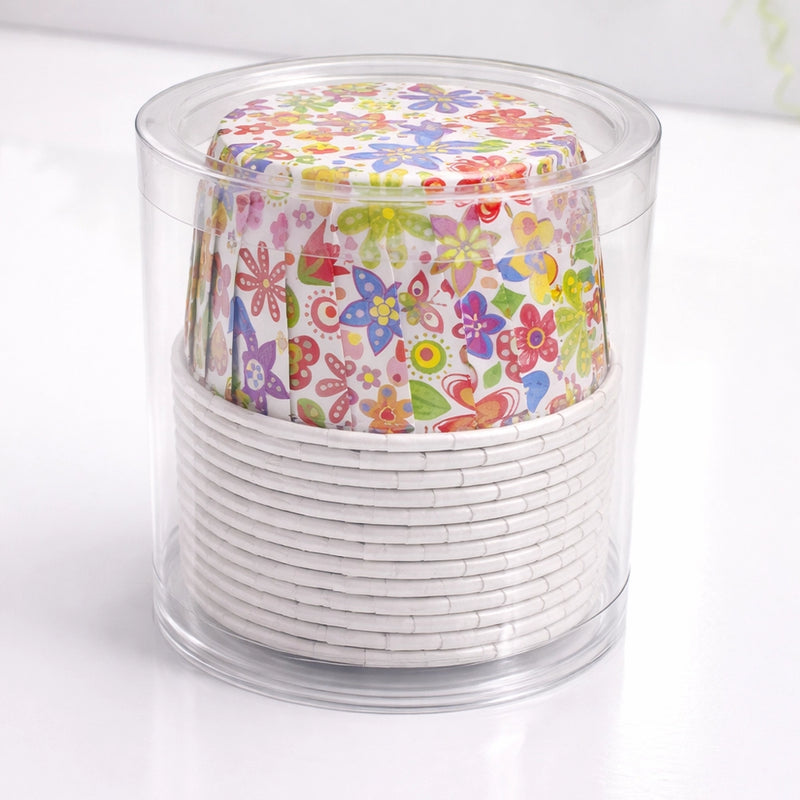 Moule en Papier Cupcake x12 - Fleurs