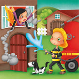 Eurekakids 4-in-1 Evolutive Firefighter Puzzle 3Y+