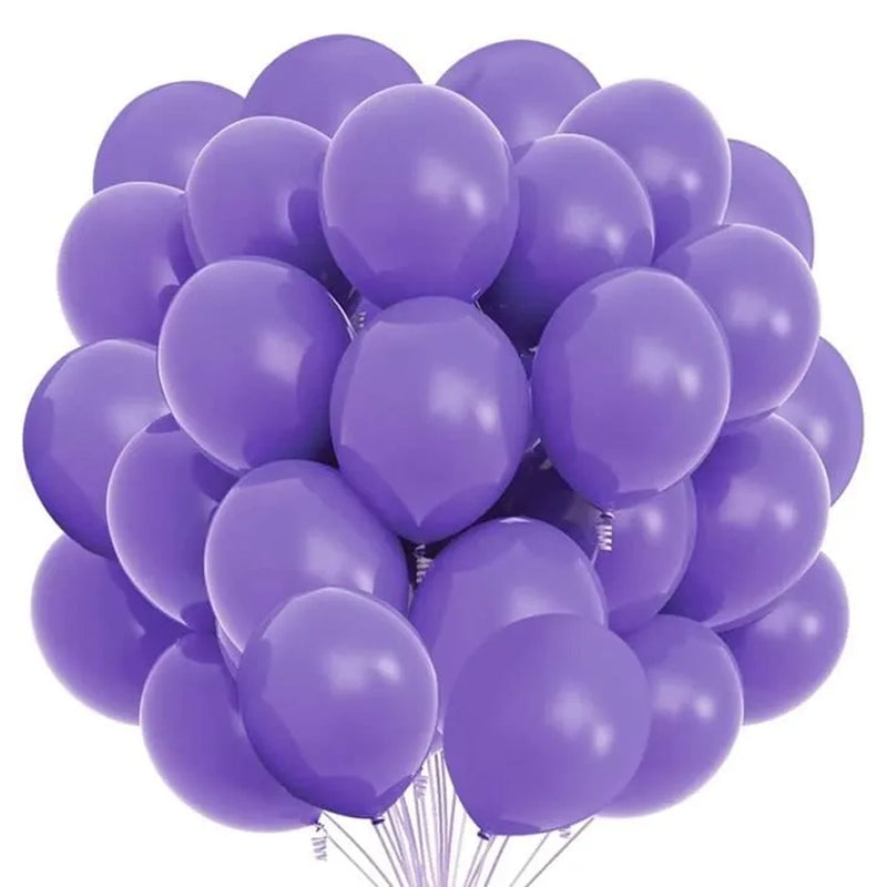 Paquete de 100 globos de fiesta - Púrpura