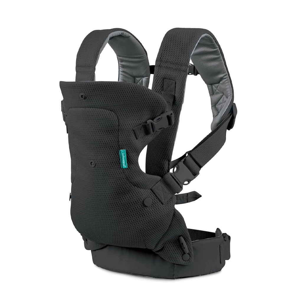 Infantino Porte-Bébé Flip Light & Airy Ergonomique 4 en 1 - Noir & Gris