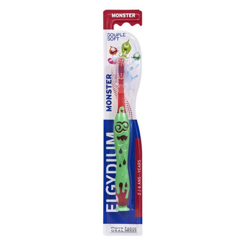 Elgydium Kids Monster - Cepillo de dientes 2-6 años
