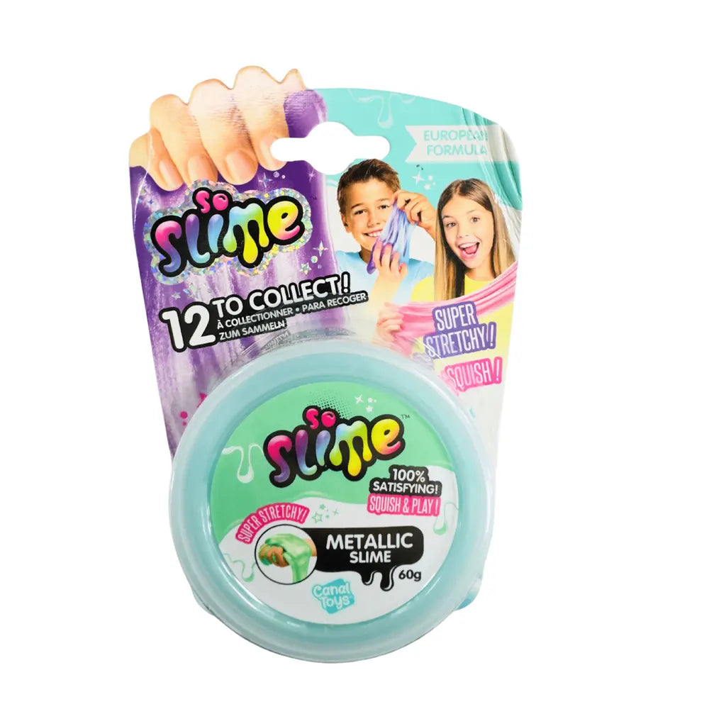 Canal Toys Slime Pots à Collectionner – Vert Cyan Métallique