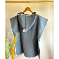 Baby Bulle Double Bath Poncho - Dark Gray