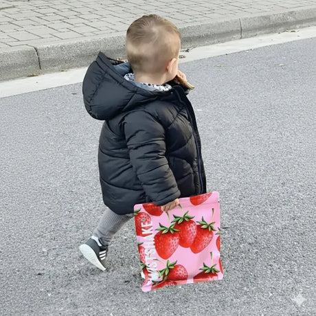 5 Reusable Twistshake Bags 2100ml - Fruit Design