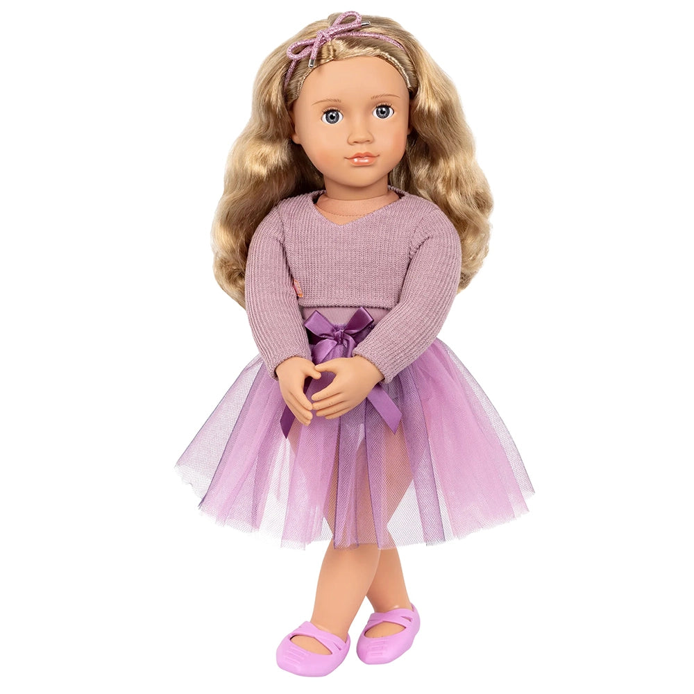 our generation purple dress Got a new dress for my doll. Carpatina made Purple dress comes in two sizes: - fit for 18 Our Generation dolls and for 18 American Girl dolls.
