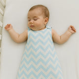 Babymat Gigoteuse Mi Saison - Zig Zag Bleu Ciel