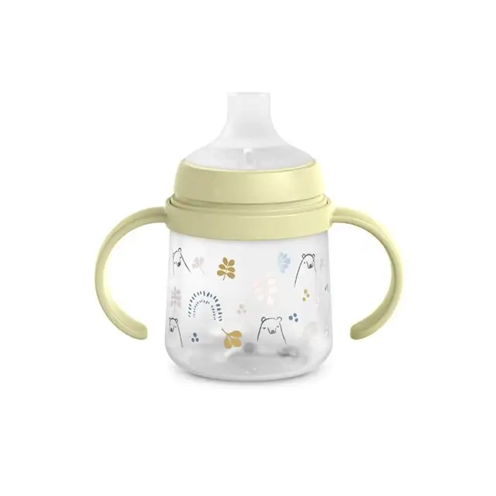 Suavinex Biberon avec Anses & Bec Silicone Anti-Colic 150ml 6M+ - Vert