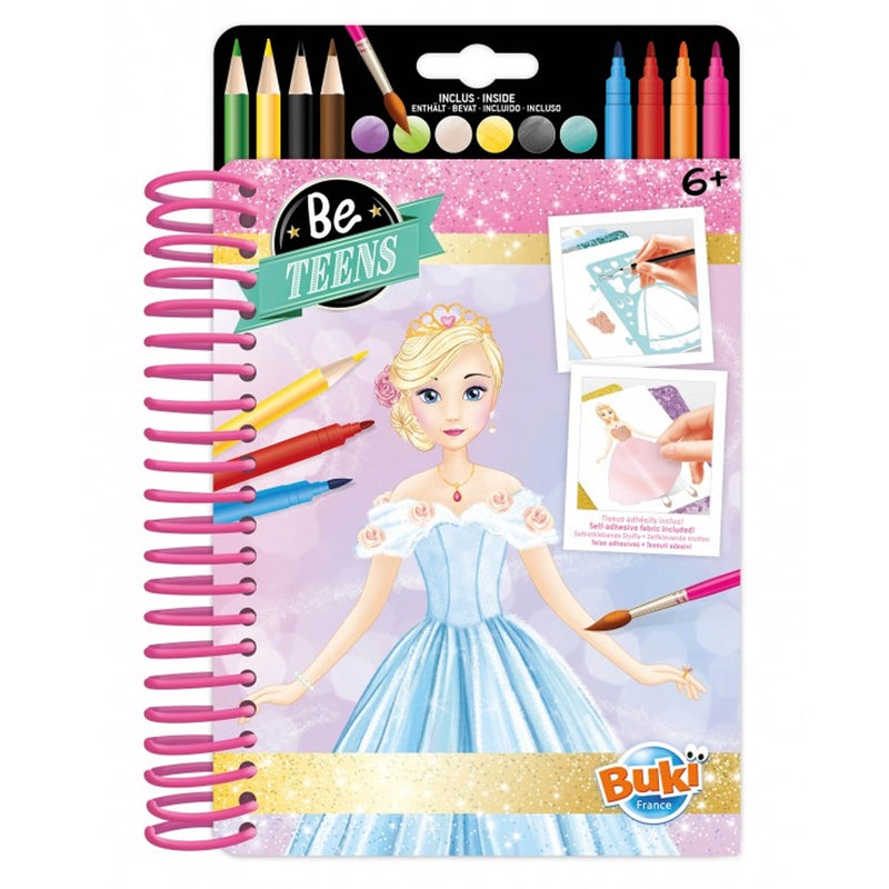 Buki Cuaderno de moda - Trajes de princesa 6A+