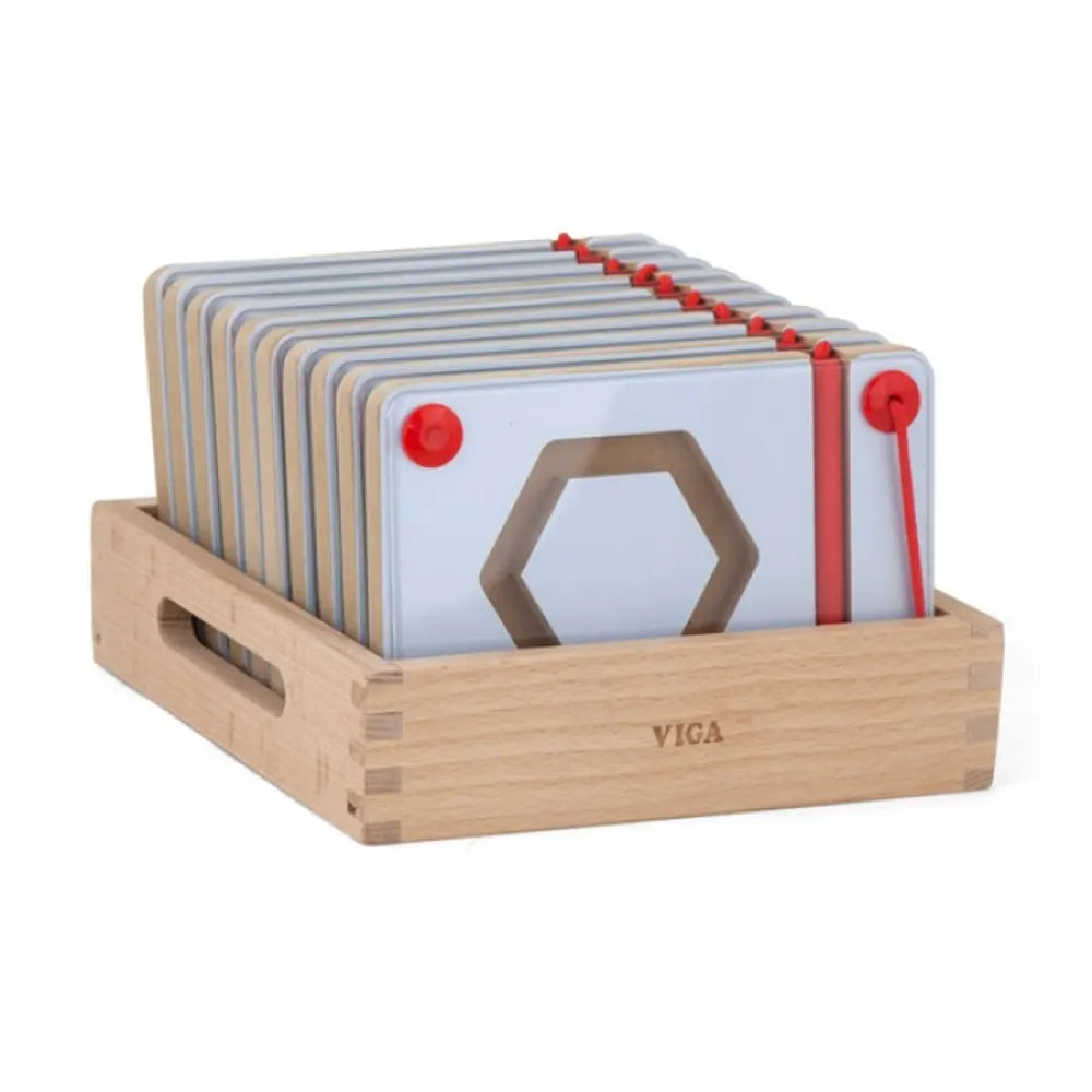 Viga Toys Tableau d’Écriture Magnétique 3A+ - Formes Géométriques