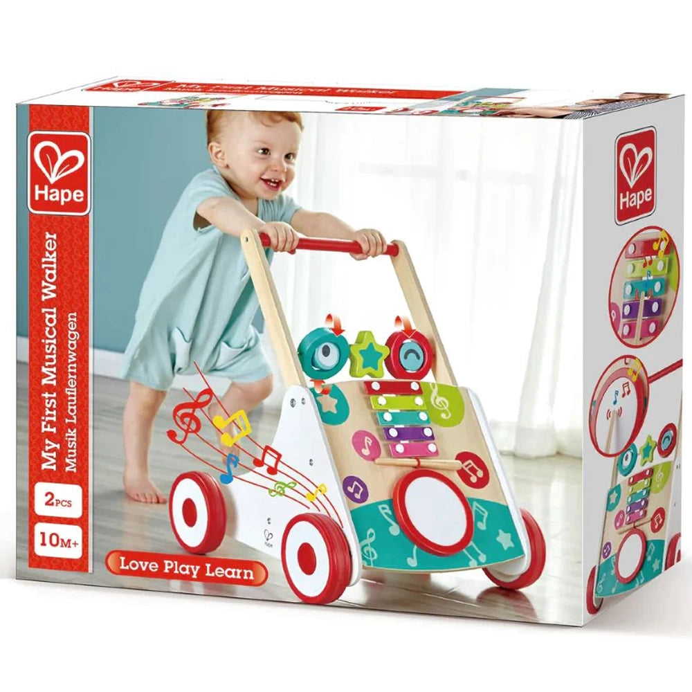 Hape Educational Musical Push Walker 10M+