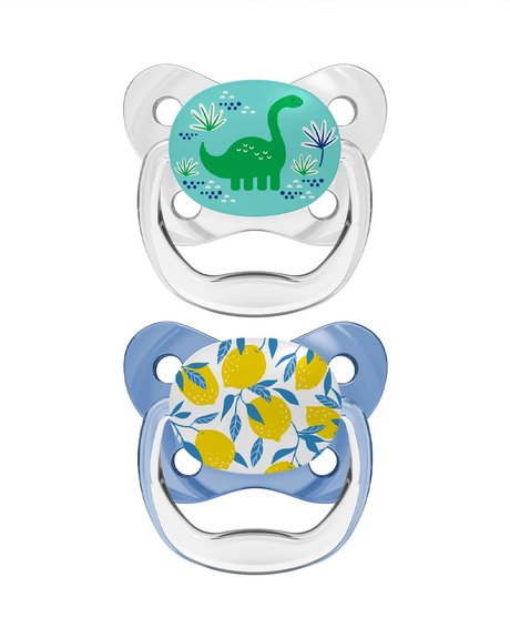 Dr. Brown's Pack de 2 Sucettes Orthodontiques Stage2 6-18M - Dinosaure