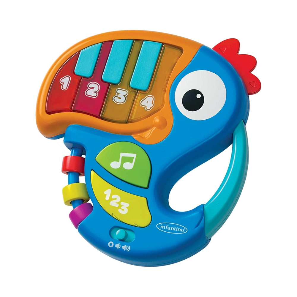 Infantino Toucan d'apprentissage Piano & Chiffres 6-36M - Bleu