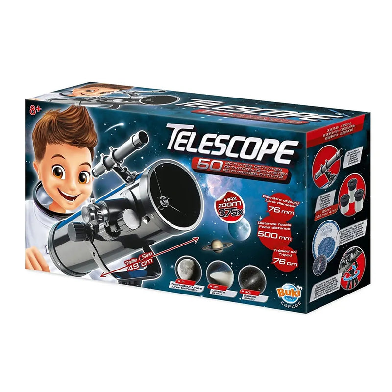Buki Télescope Réflecteur 50 Activités – 8A+