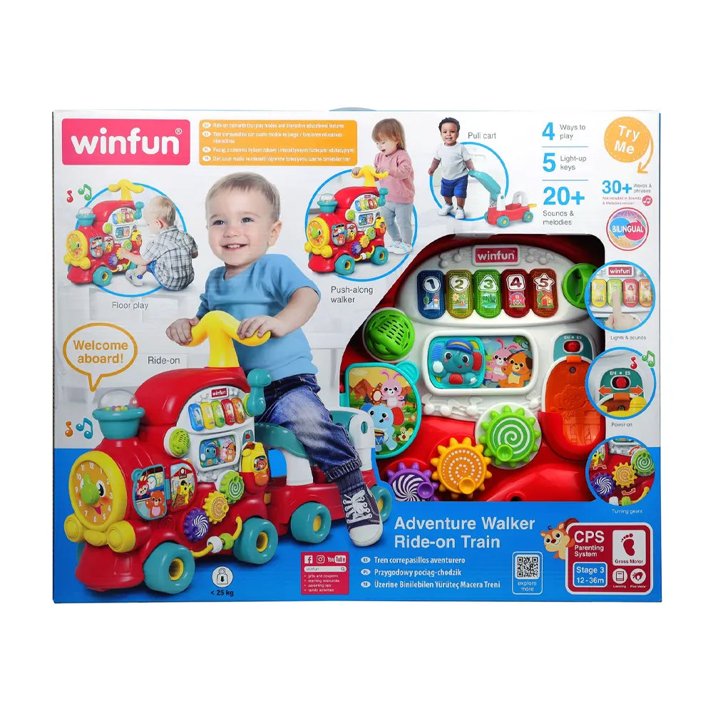 Winfun Train Trotteur d’Aventure 4 en 1 - 12M+