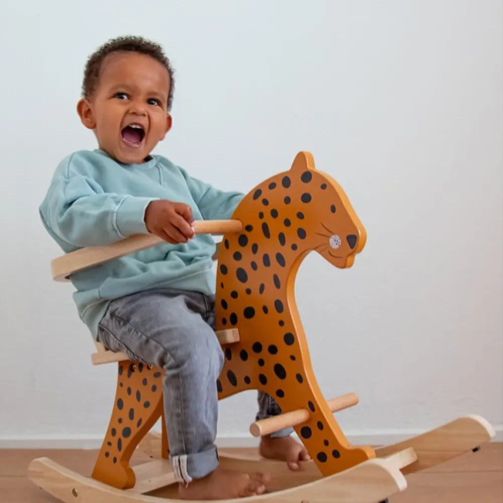 Tryco Wooden Rocking Animal - Leopard 