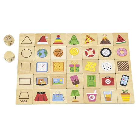 Viga Toys Ensemble de Puzzle d'Apprentissage Formes 3A+