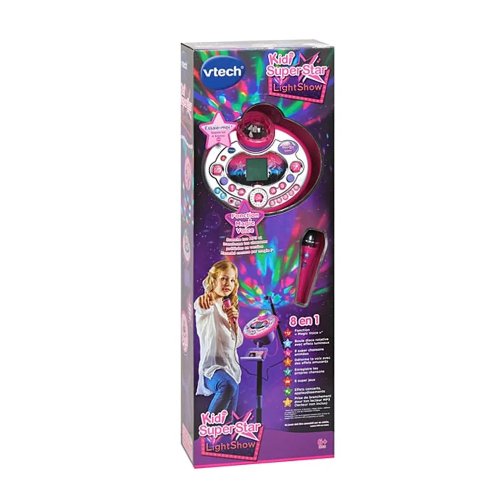 Vtech Ensemble de Karaoké Kidi Superstar Super Lightshow 6A+ - Rose