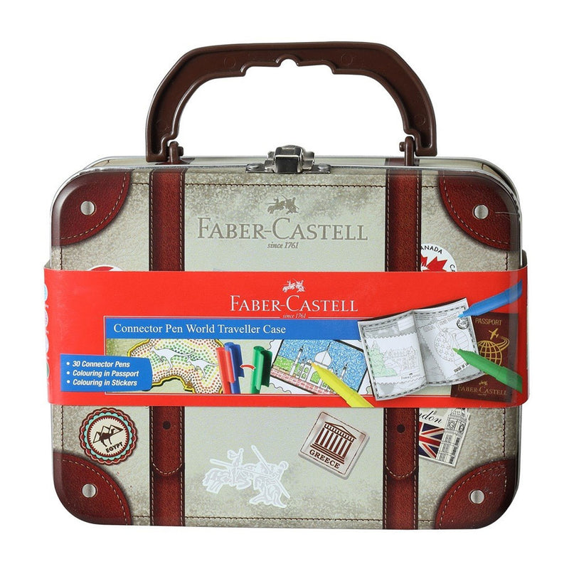 Faber-Castell Mini Suitcase 30 Felt Tip Pens Inside + Passport
