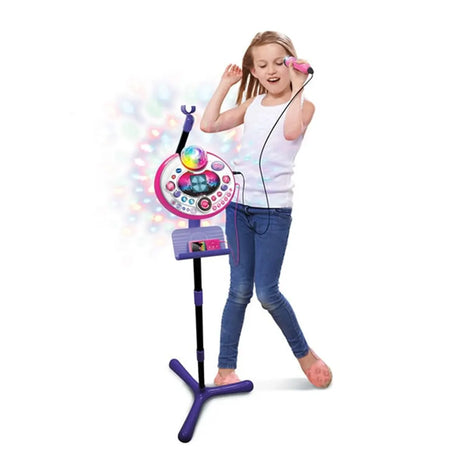 Vtech Ensemble de Karaoké Kidi Superstar Super Lightshow 6A+ - Rose