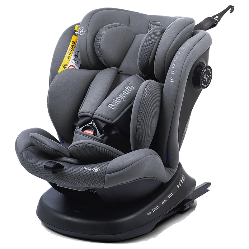 Silla de coche giratoria Babyauto Valora i-Size Grupo 0+/1/2/3 - Gris
