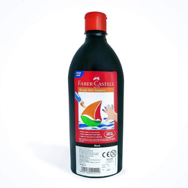 Faber-Castell Bouteille Gouache Peinture Ready Mix Tempera 500ml - Noir