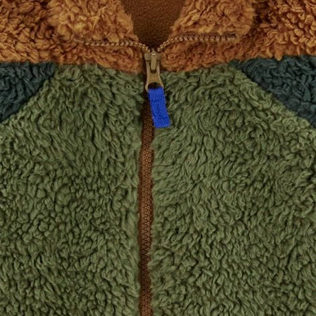 Veste Zippée en Polaire Sherpa Carter's - Brun & Vert