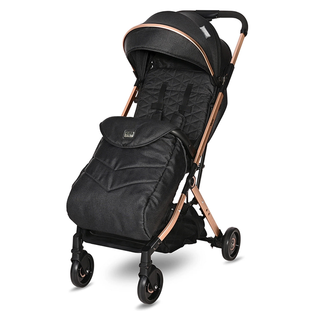 Lorelli Poussette Myla Noir Rose Gold Wlidaty Maroc 1er site E Commerce de vetements jouets enfants livres puericulture poussettes listes de naissances cadeaux et cartes cadeaux Soldes de Fin