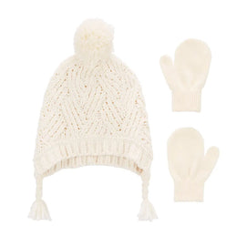 Lot de bonnet & Mitaines Carter's - Ivoire