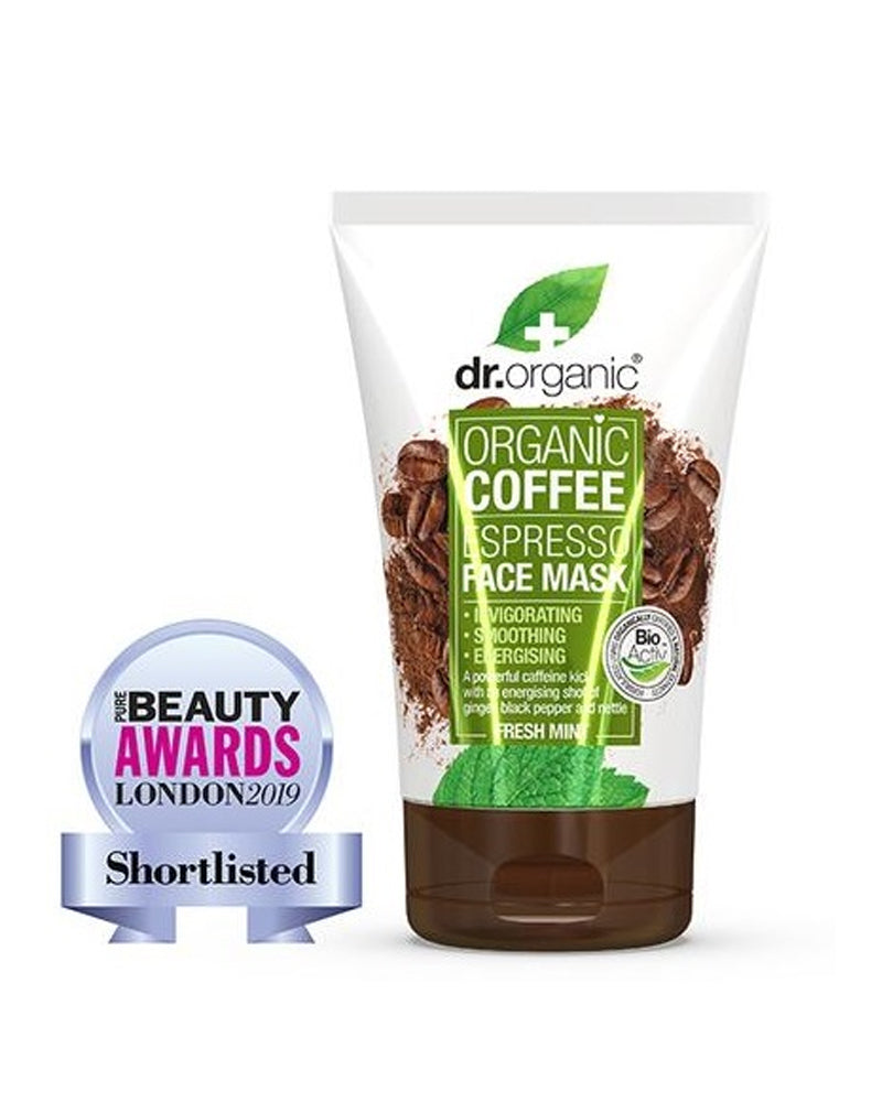 Dr Organic Mint Coffee Face Mask - 125ml