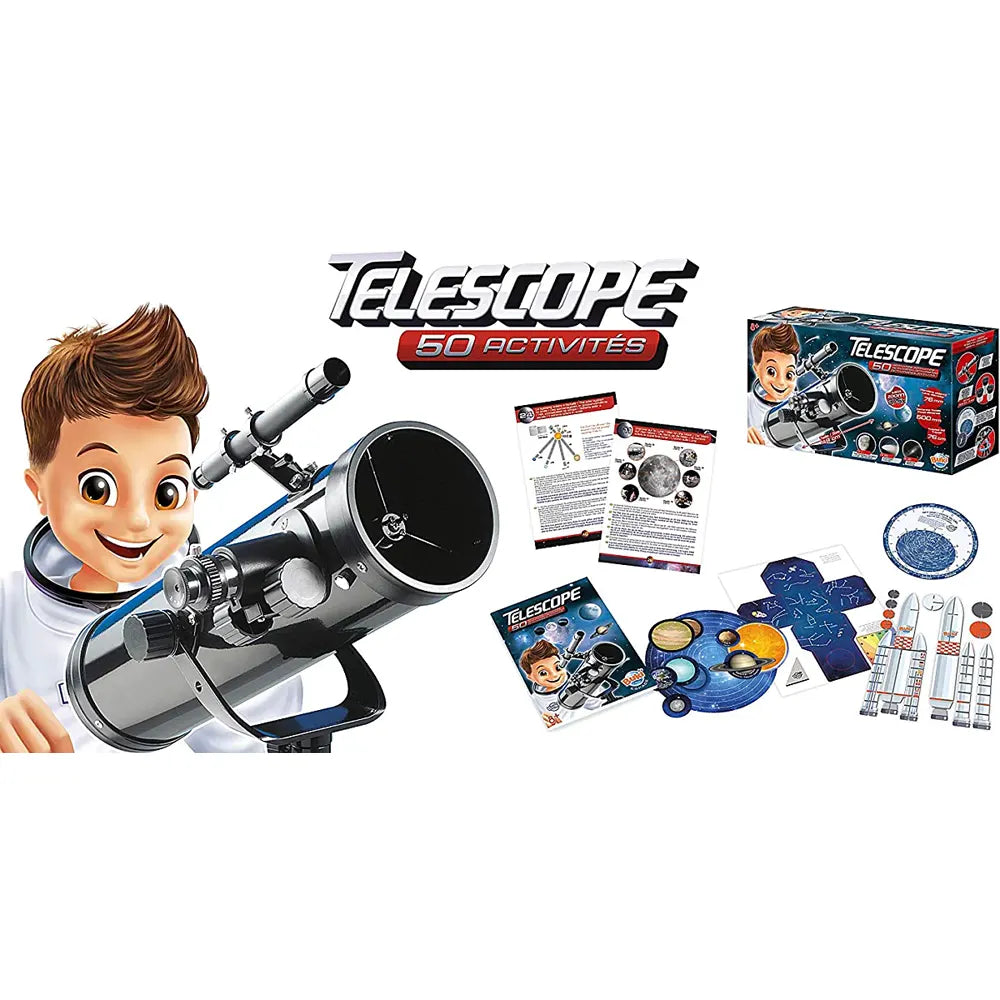 Buki Télescope Réflecteur 50 Activités – 8A+