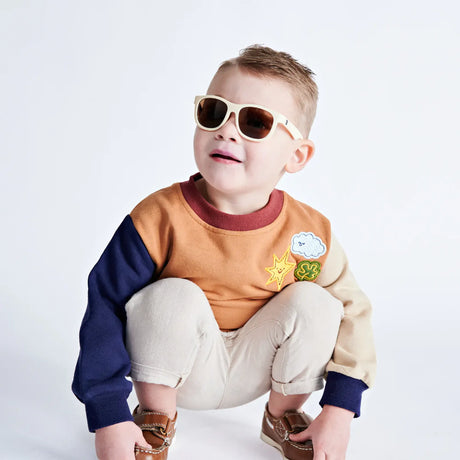 Babiators Lunettes de Soleil Amber Lenses 3-5 Ans – Sweet Cream